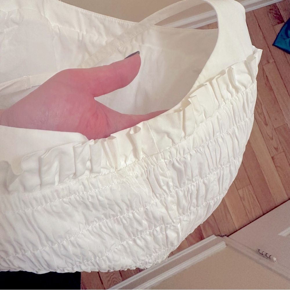 Rebecca Taylor white smocked cotton dress - Picture 15 of 15